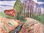 Red House in the Spring Edvard Munch